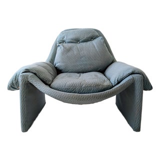 Mid-Century P60 Lounge Chair by Vittorio Introini for Saporiti, Italy, 1970s For Sale