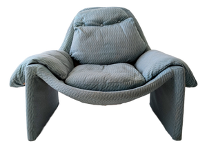 Mid-Century P60 Lounge Chair by Vittorio Introini for Saporiti, Italy, 1970s