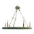 Currey & Company Modern Sea Glass Chandelier For Sale