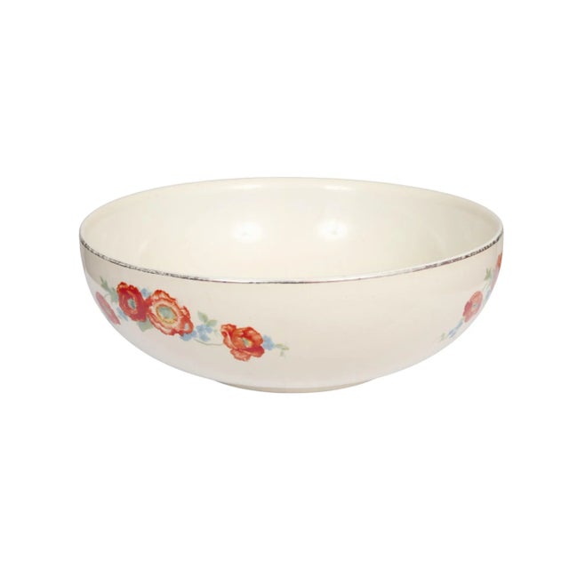 Rustic Hall’s Orange Poppy Ceramic Bowls, Set of 3 For Sale - Image 3 of 6