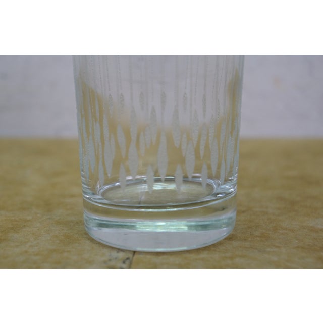 1960s Mid Century Modern Culver Tyrol 22k Gold Acid Etched Highball Glasses - 8 pcs For Sale - Image 10 of 12