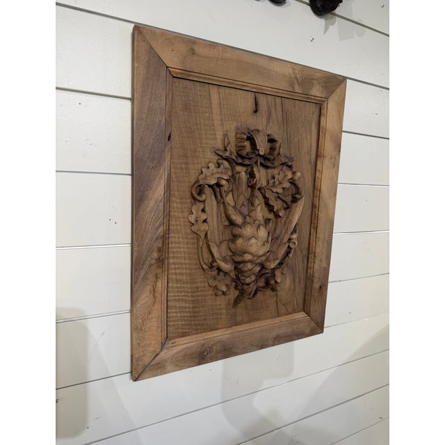 Cabin Black Forest Oak Wall Panel Bird Motif For Sale - Image 3 of 7