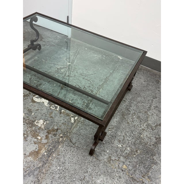 Transparent Ralph Lauren Home Alpine Lodge Collection Glass Coffee Table For Sale - Image 8 of 12