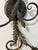 Metal Vintage Black Metal Hollywood Regency Double-Arm Wall Sconce For Sale - Image 7 of 9