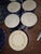 Vintage Collection of Bennington Blue Agate Cups and Saucers For Sale - Image 12 of 14