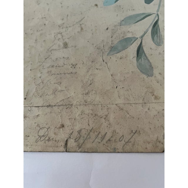 French Early 1900s French Hand Painted Bianchini Ferrier Textile Sample For Sale - Image 3 of 7
