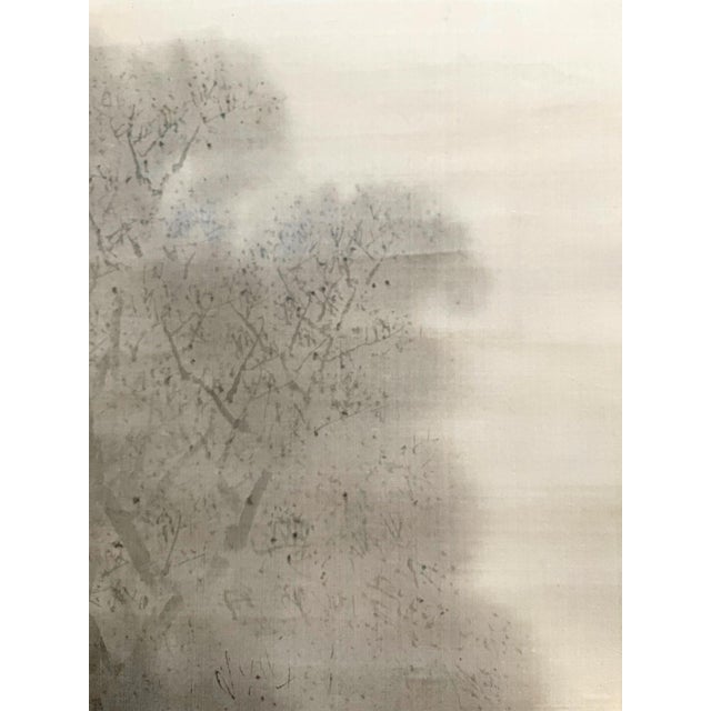 Rare Triptych Scroll Paintings by Watanabe Seitei Meiji Period For Sale - Image 4 of 18