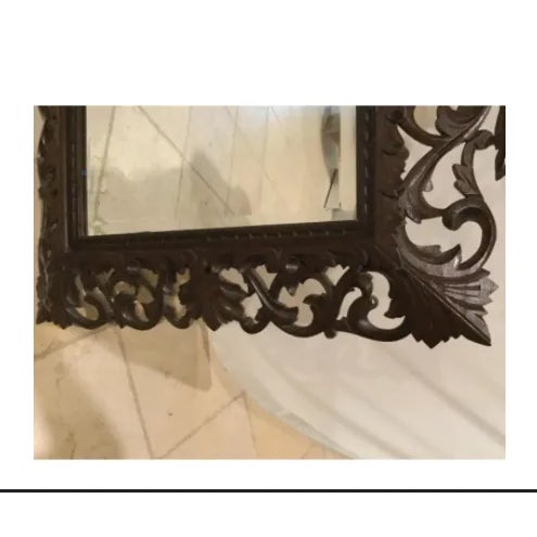 Late 19th Century 19th Century French Carved Mirror For Sale - Image 5 of 7
