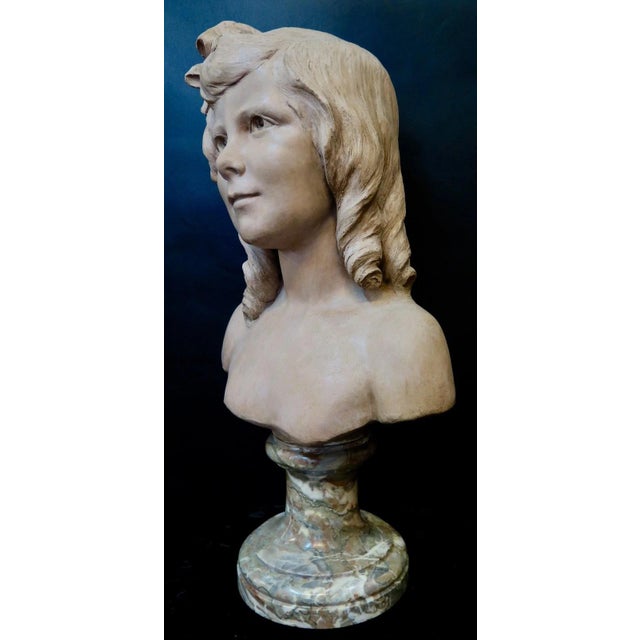 Early 20th Century Vintage Early 20th Century Terra Cotta Figural Sculpture For Sale - Image 5 of 11