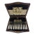 Early 20th Century C W Fletcher 24 Sterling Mop Handle Dessert Set With Box For Sale