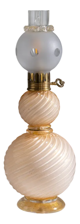 Art Deco Murano Glass Table Lamp, 1950s