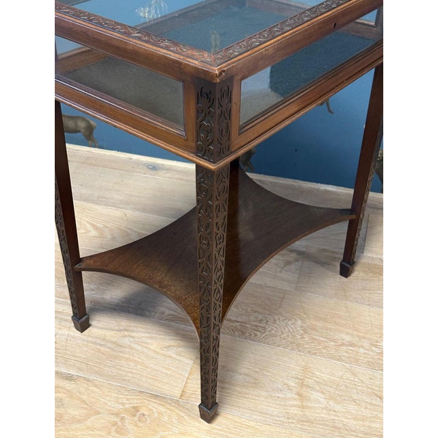 English Mahogany Jewelry Table, 1890s For Sale - Image 4 of 11