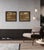 Pair of Secessionist Reliefs Made After Georg Klimt, Sculptural Golden Bas Relief With Female Profiles, Wall Object For Sale - Image 12 of 18