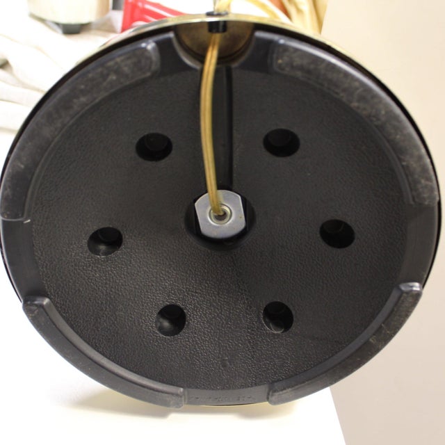 Laurel Lamp Company Brass Torchiere Lamp With Acrylic Starburst Shade For Sale - Image 4 of 9