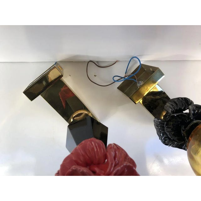 Mid-Century Modern Murano Sconces, 1990s, Set of 2 For Sale - Image 3 of 7