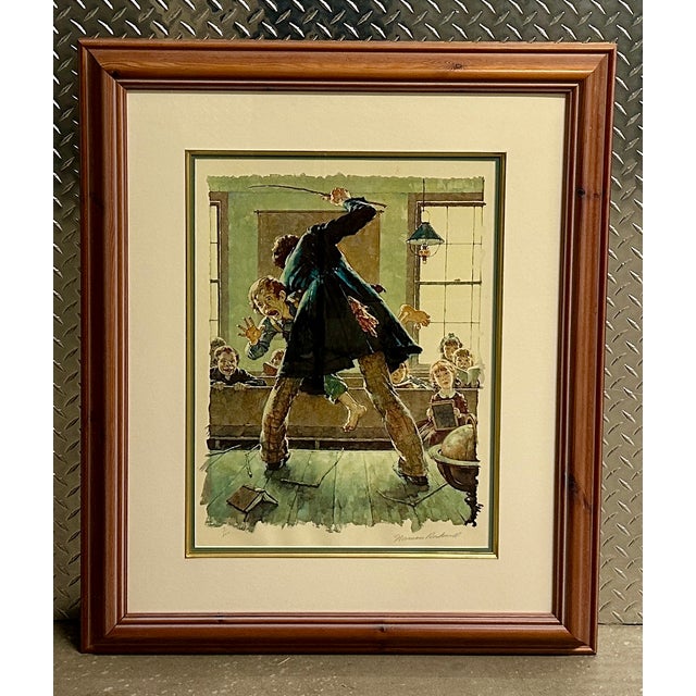 1970s Norman Rockwell Tom Sawyer Suite of 3 Framed Limited-Edition Collotypes For Sale - Image 10 of 18