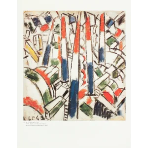 1990 After Fernand Leger "July 14, 1914", Full-Color Parisian Print