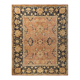 Mogul, One-of-a-Kind Hand-Knotted Area Rug in Orange, 8' 2" x 10' 1" For Sale