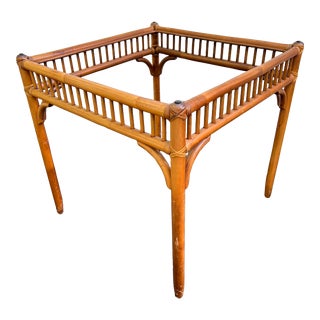 Vintage Bamboo Table Base For Sale
