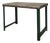 Vintage Heavy Duty Industrial Steel Workbench Table With Painted Legs. For Sale