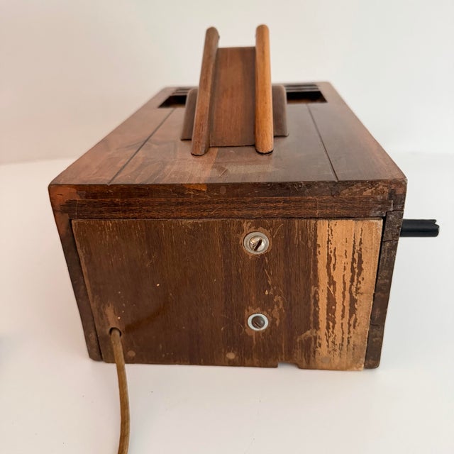 1930's Hand Crank Wall Mount Telephone For Sale In San Antonio - Image 6 of 12