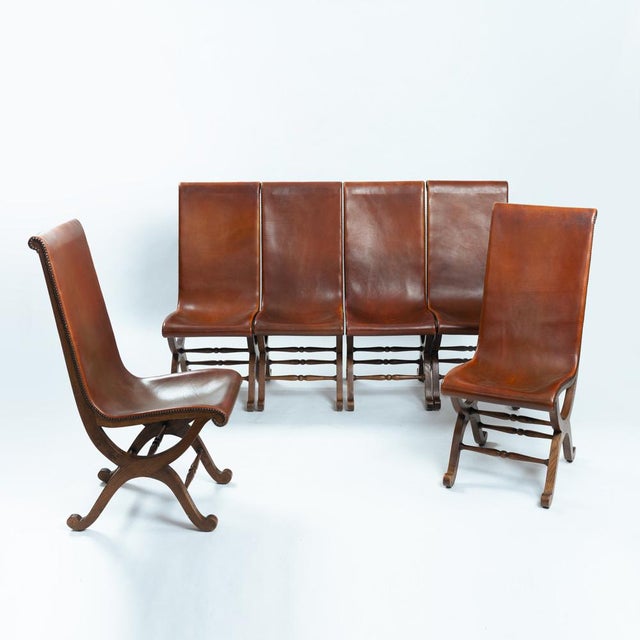 Chair in Brown Leather and Oak by Pierre Lottier for Almazan, 1970s For Sale - Image 6 of 18