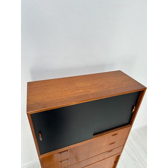 Wood Mid-Century Danish Three-Piece Teak Cabinet, 1960s For Sale - Image 7 of 14
