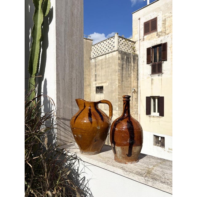 Large Antique Striped Bottle For Sale - Image 9 of 13