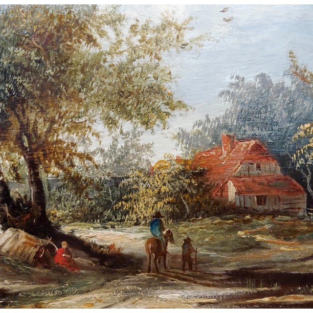 Joseph Thors - Country Side Cottage - 19th Century Oil Painting For Sale - Image 4 of 8