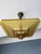 Art Deco Verrerie Dart Amber Molded Glass Pendant Light by Degue, France, 1930 For Sale - Image 11 of 18