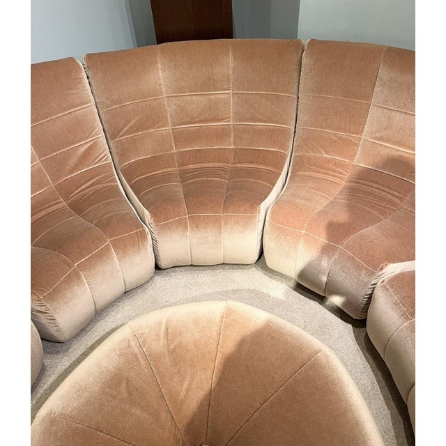 Metal Gilda Sofa and Ottoman by Michel Ducaroy for Ligne Roset, 1972, Set of 5 For Sale - Image 7 of 15