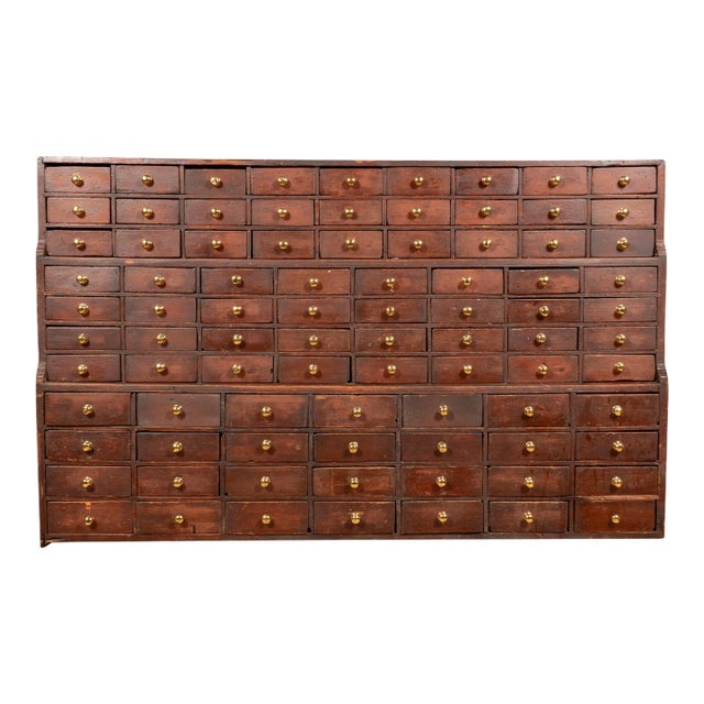 American Pine Apothecary Chest For Sale