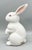 1970s 1975 Fitz & Floyd White Porcelain Rabbit Sculpture – Cottagecore • Whimsical • Figurative • Easter For Sale - Image 5 of 11
