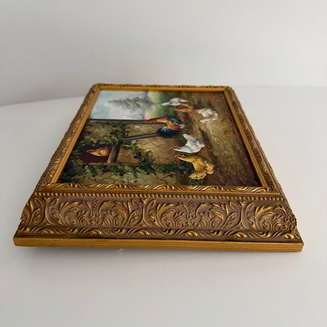 20th Century Chicken Painting For Sale - Image 4 of 10
