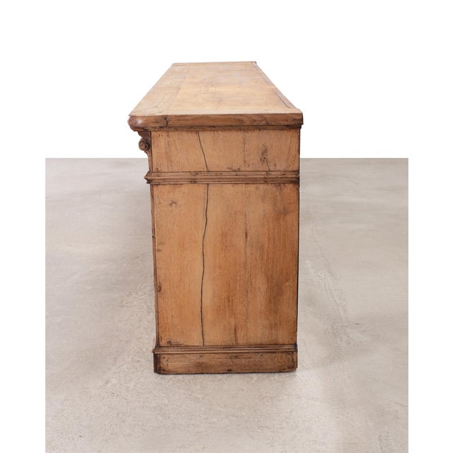 Country French Provincial Bleached Oak Enfilade Sideboard 8 Ft For Sale - Image 10 of 18