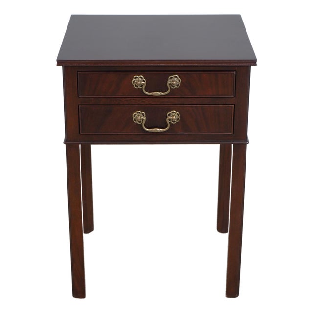 Kittinger Mahogany 2 Drawer Nightstand For Sale