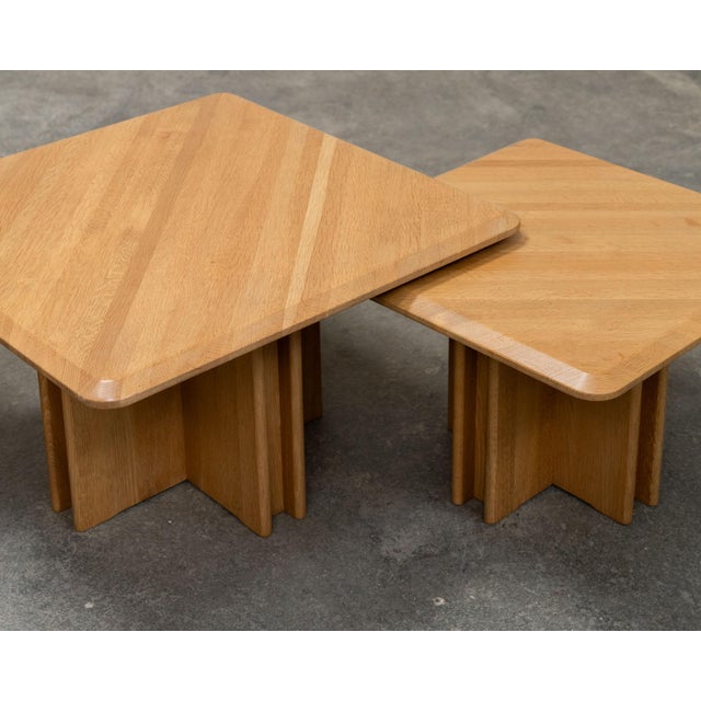 Nesting Tables in Light Oak, 1980s, Set of 3 For Sale - Image 4 of 10