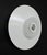 Vintage Italian wall light or flush mount, Model Moni 1190-1200, with white enameled metal shade and glass center...