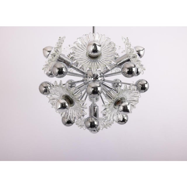 Brown Mid-Century Sputnik Chandelier from Doria Leuchten, Germany, 1970s For Sale - Image 8 of 13