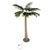 1960s Vintage 1960s Plaster Palm Tree Floor Lamp W/ Metal Bullet Shade - Tropical Tiki Island Beach Decor - Mario Torres Style For Sale - Image 5 of 18