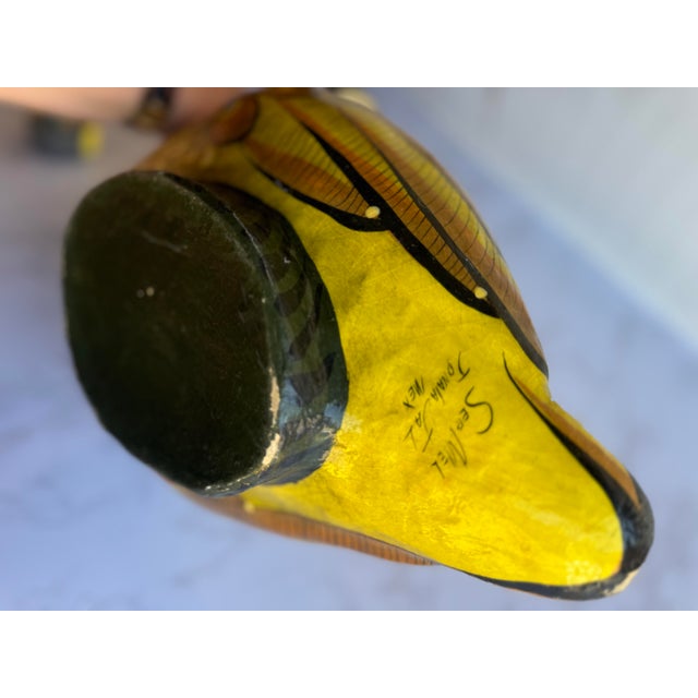 Paper Sergio Bustamante Melquiades Preciado (Ser-Mel) Tonola Jalisco Mexican Paper Mache Toucan Bird Sculpture For Sale - Image 7 of 12