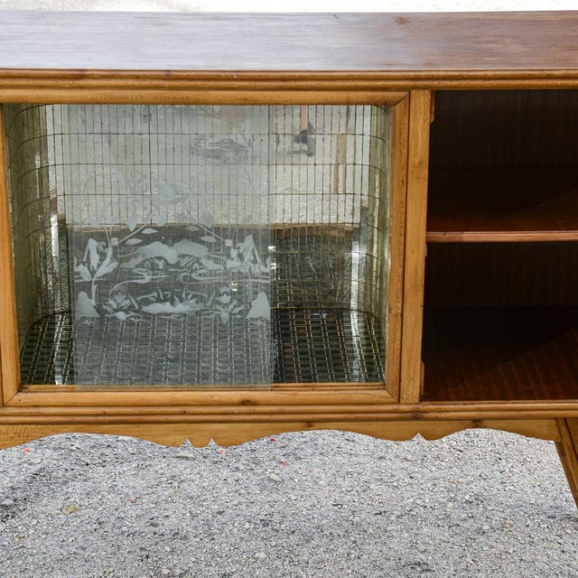 Two-Tone Bar Cabinet Sideboard with Carved Cevi, Italy, 1960s For Sale - Image 11 of 18
