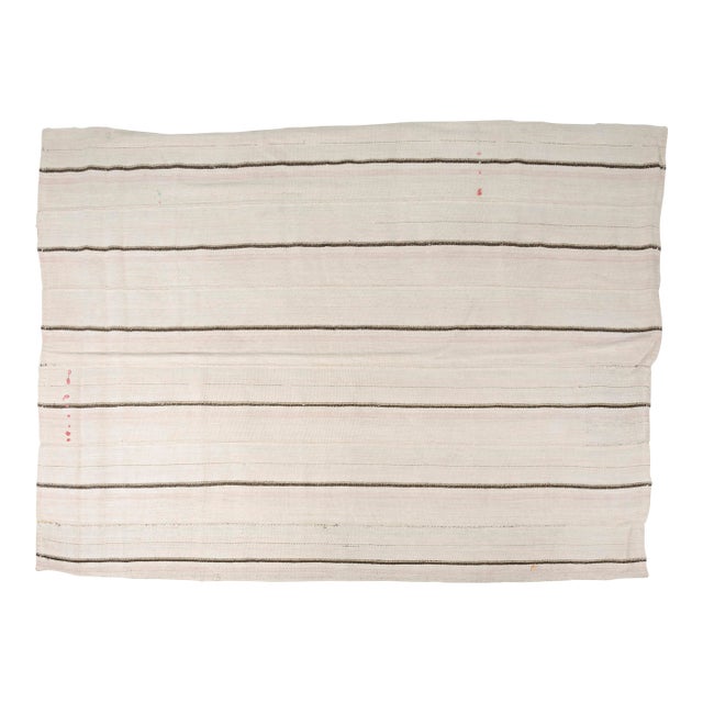 Vintage Anatolian Stripe Kilim Rug For Sale