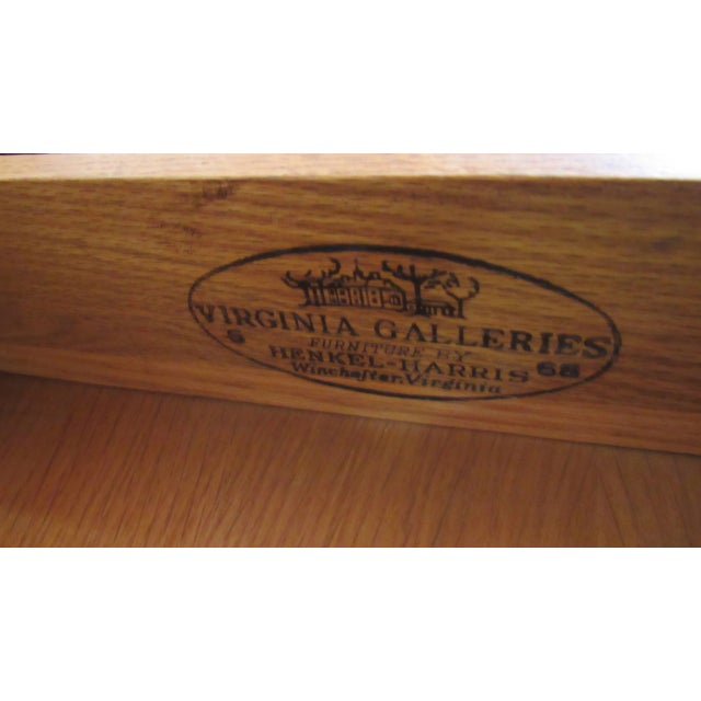 Henkel Harris 1980s Henkel Harris Drop-Leaf Table Mahogany Designer Pembrook For Sale - Image 4 of 8