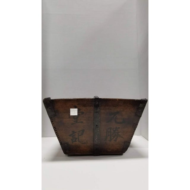19th Century Wood Rice Container For Sale - Image 9 of 10