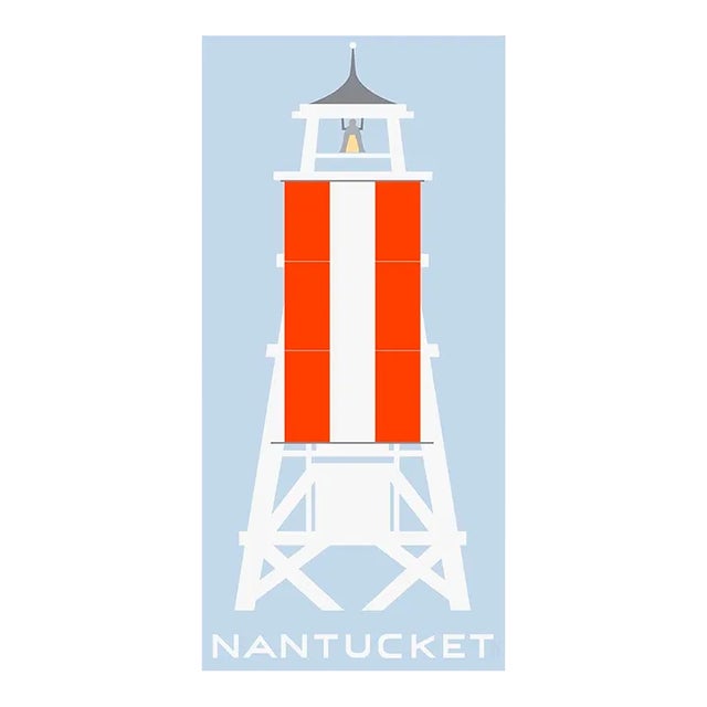 Coast Guard Tower Fine Art Print 19" X 38" by Liz Roache For Sale