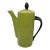 2000s California Pantry Avocado Green Ceramic Tea Pot For Sale