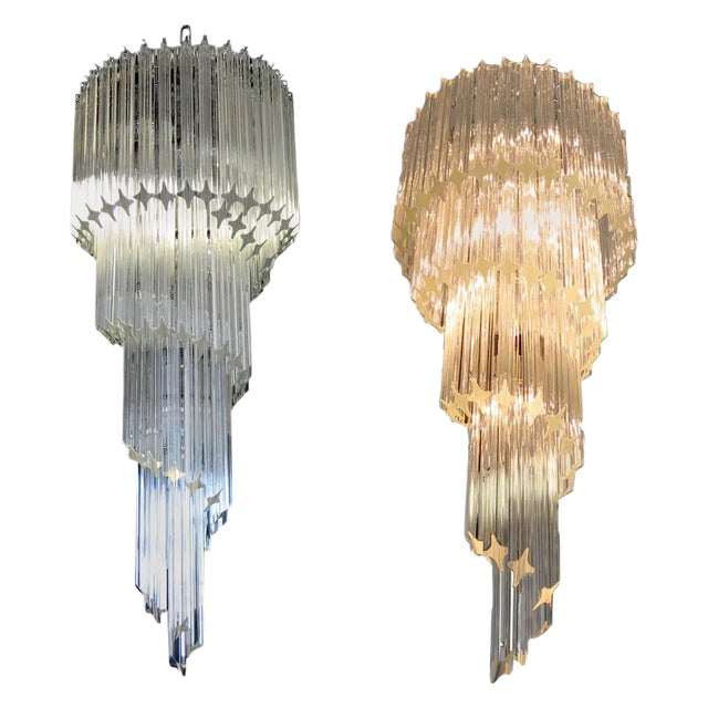Murano Glass Chandeliers, Set of 2 For Sale