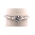 Metal 14 Karat White Gold Engagement Ring 0.75 Total Diamond Weight For Sale - Image 7 of 11