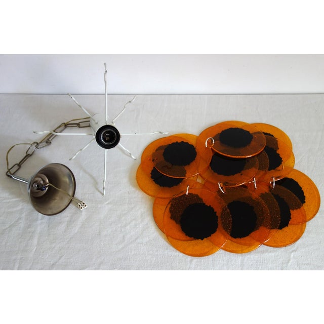 Vintage Space Age Chandelier in the style of Gino Vistosi, 1970s For Sale - Image 9 of 10